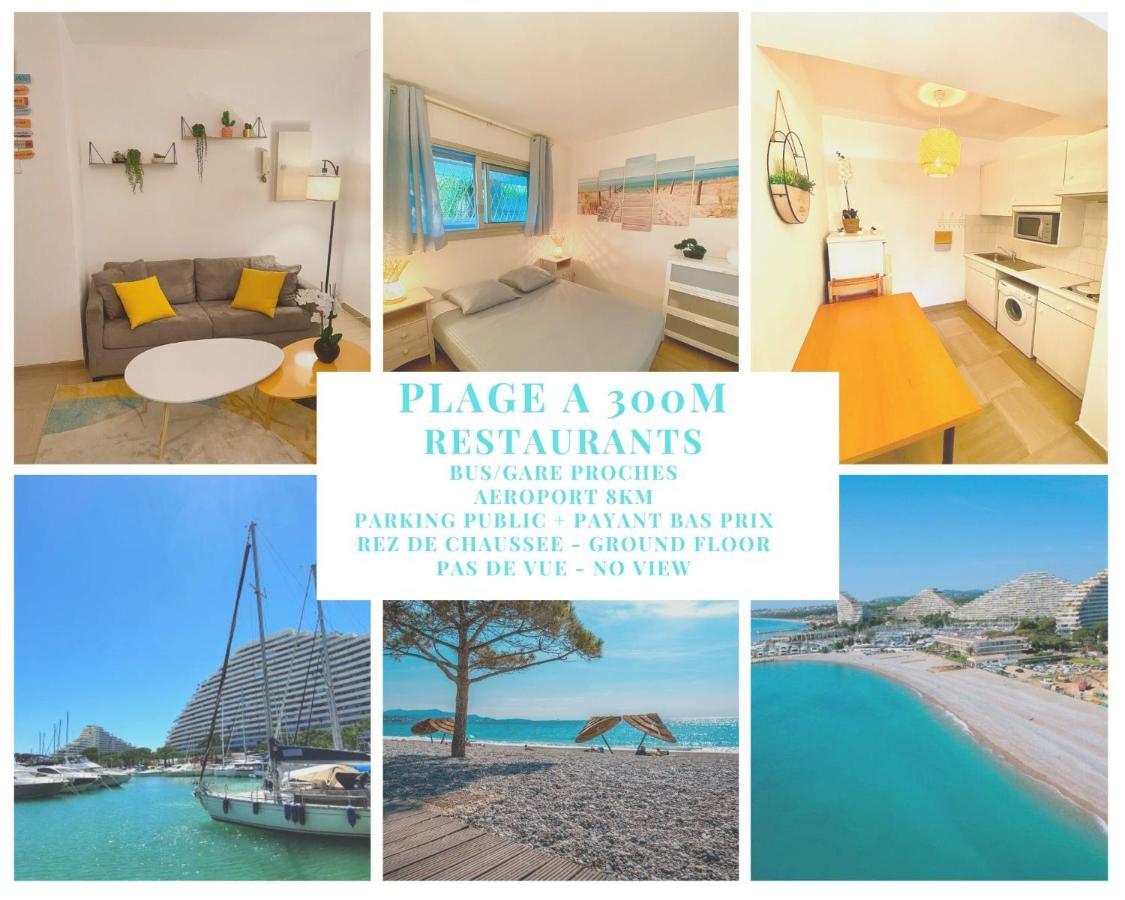 Superbe Appartement A 300M De La Plage, Rdc - Fame Marina Baie Des Anges Villeneuve-Loubet Bagian luar foto